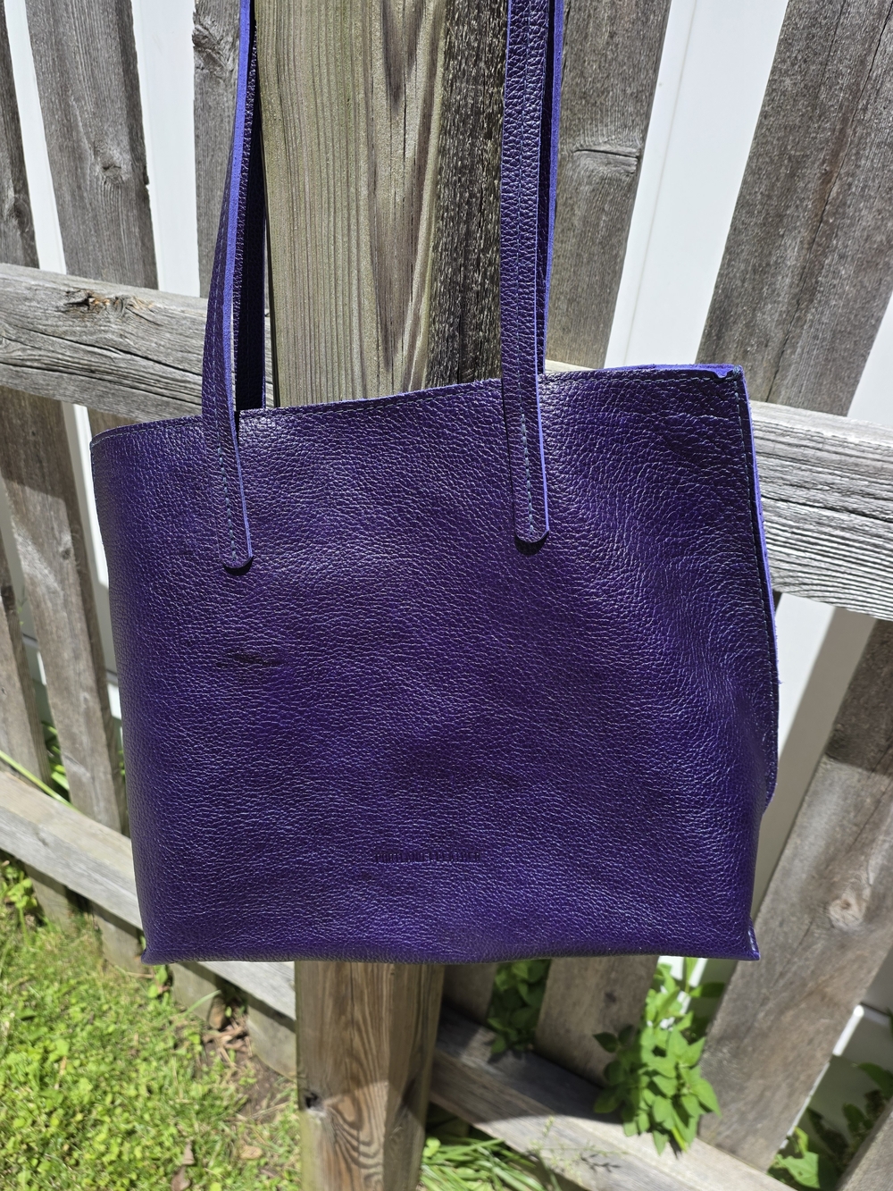 Portland Leather Medium August Tote In Cobalt